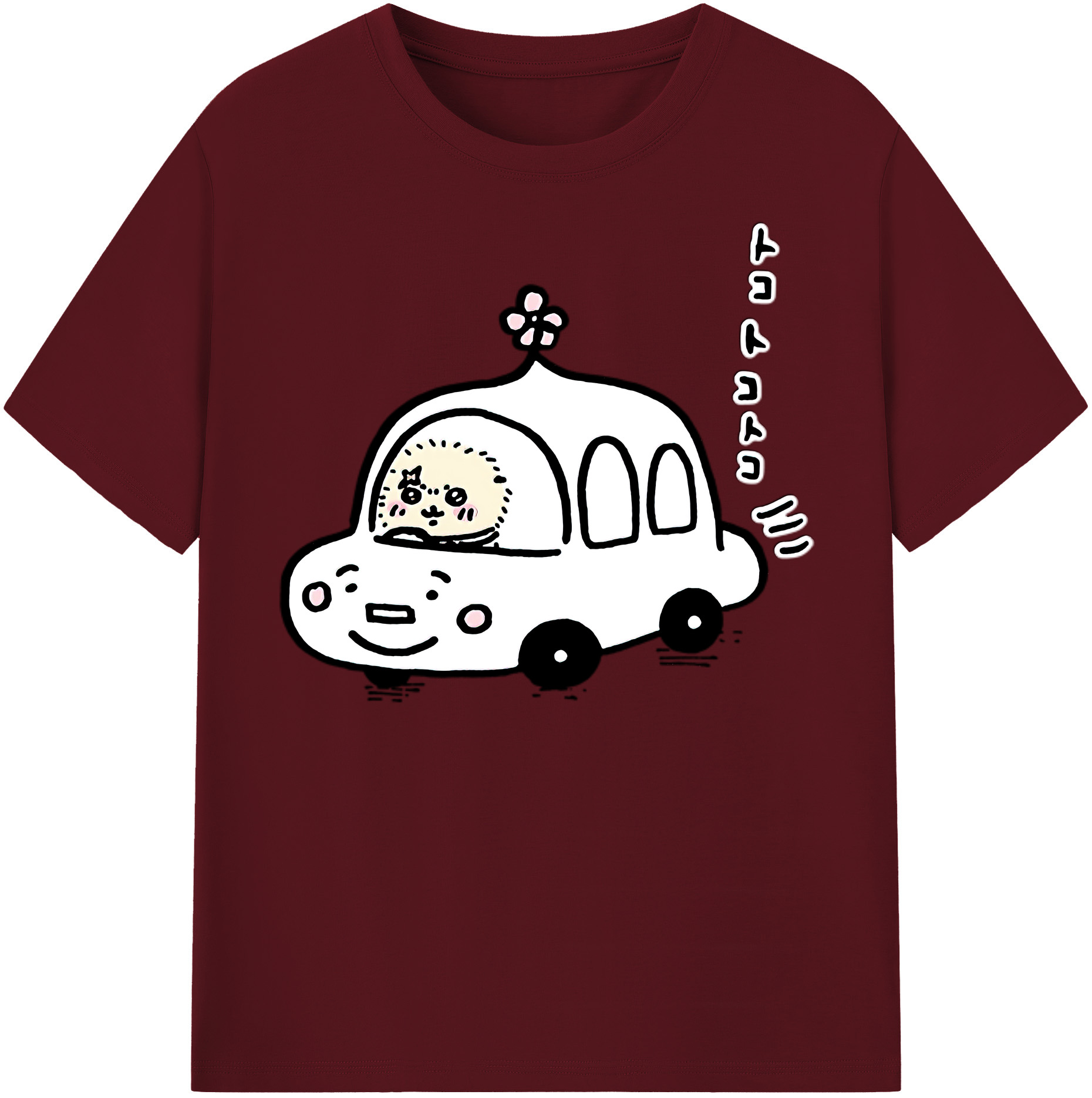 （画像用） ちいかわ ラッコ Chii-kawa Sea otter 綿100％半袖Tシャツ（フロントプリント）